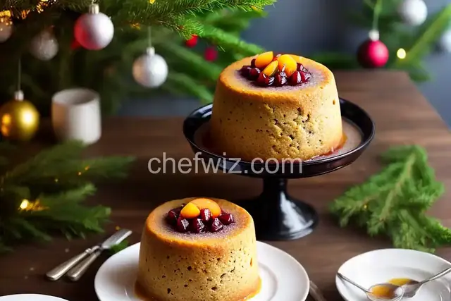Nana's Traditional Christmas Steamed Plum Pudding with Hard Sauce