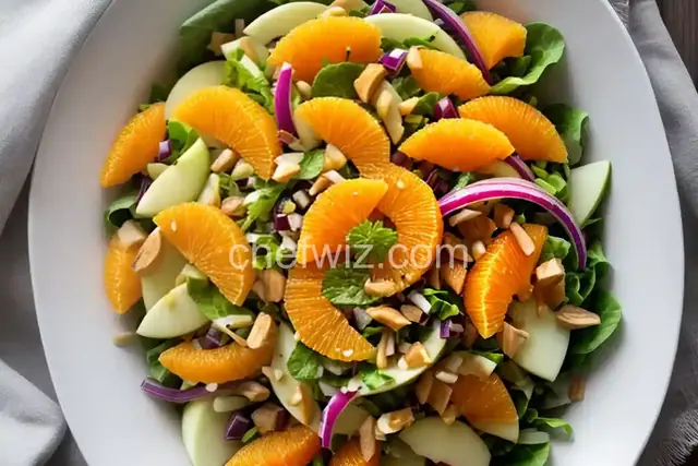 Napa Cabbage Salad with Mandarin Oranges and Apple