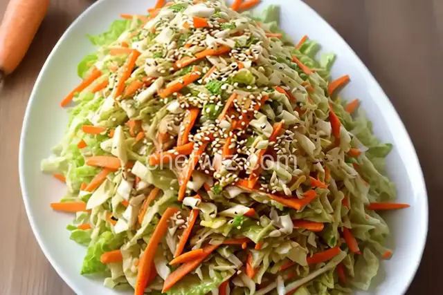 Napa Cabbage Slaw with Carrots and Sesame