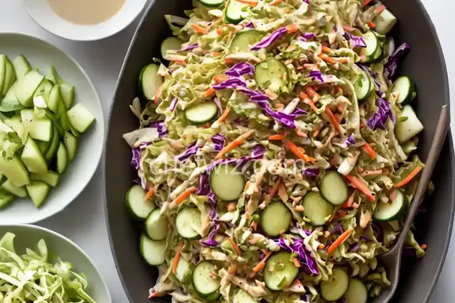 Napa Cabbage and Cucumber Slaw