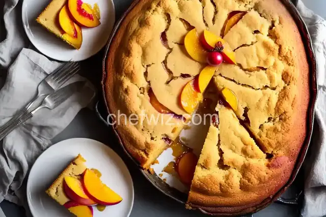 Nectarine Golden Cake
