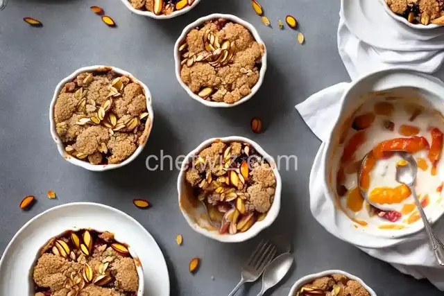 Nectarine Mixed Fruit Cobbler with Crunchy Topping