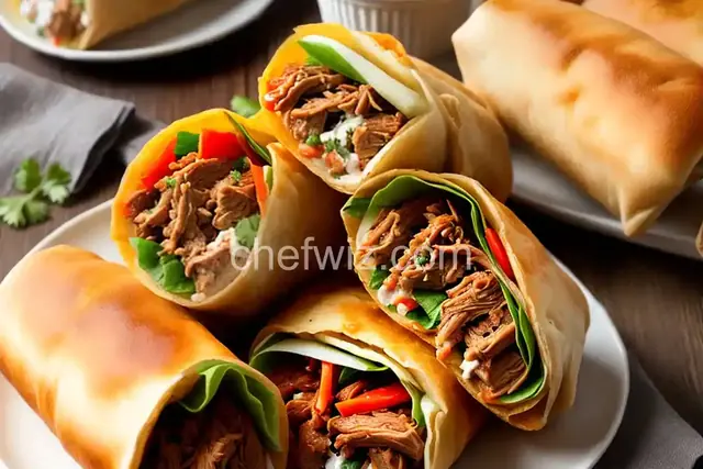 Neely's BBQ Pulled Pork Egg Rolls