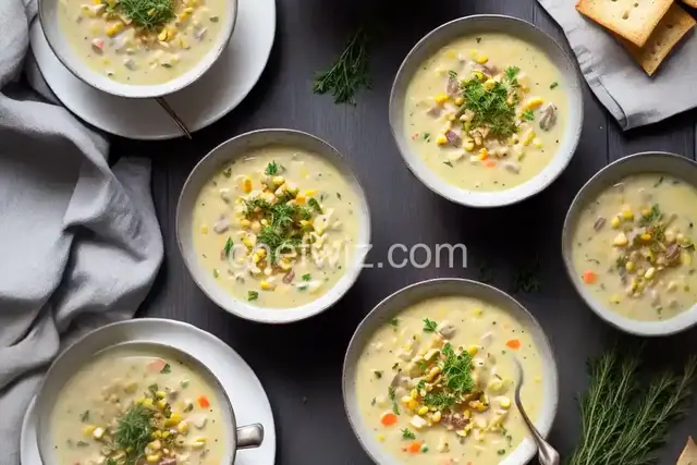 New England Clam and Corn Chowder with Herbs
