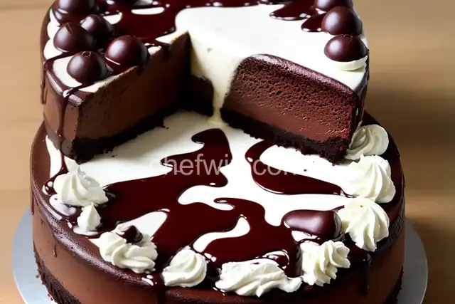 New York Style Chocolate Cheesecake