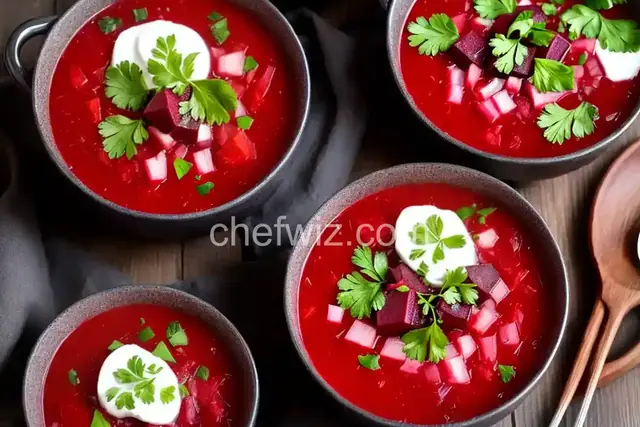 Nina's Russian Cold Beet Soup (Kholdnyk)