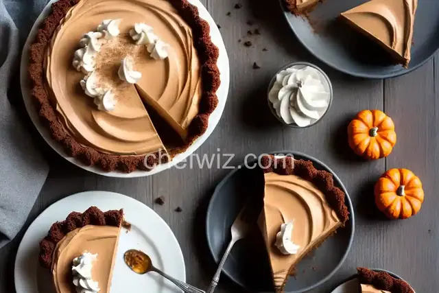 No-Bake Chocolate Pumpkin Mousse Pie Recipe