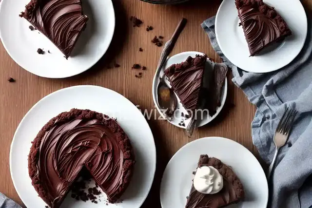 No Bake Double Chocolate Coconut Pie