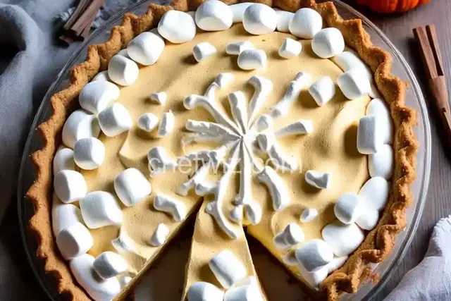 No Bake Marshmallow Pumpkin Pie