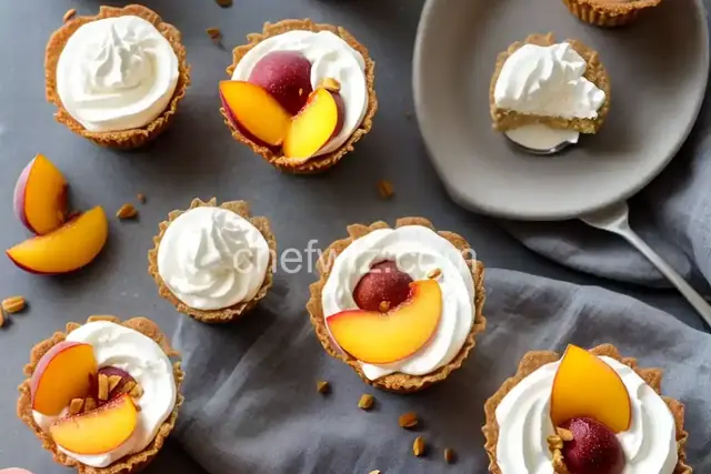 No-Bake Peaches and Cream Cheesecake Cups
