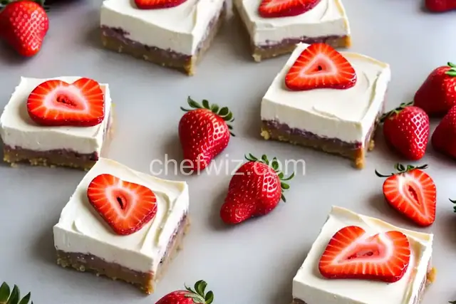 No-Bake Strawberry Cheesecake Bars