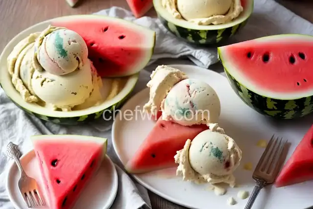 No-Churn Watermelon Ice Cream Slices