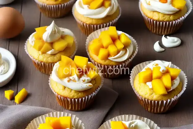 No-Egg Mango Cupcakes