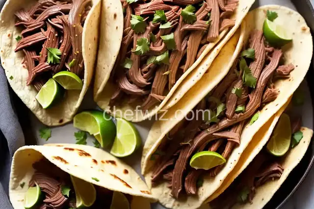 No Fuss Shredded Beef Tacos