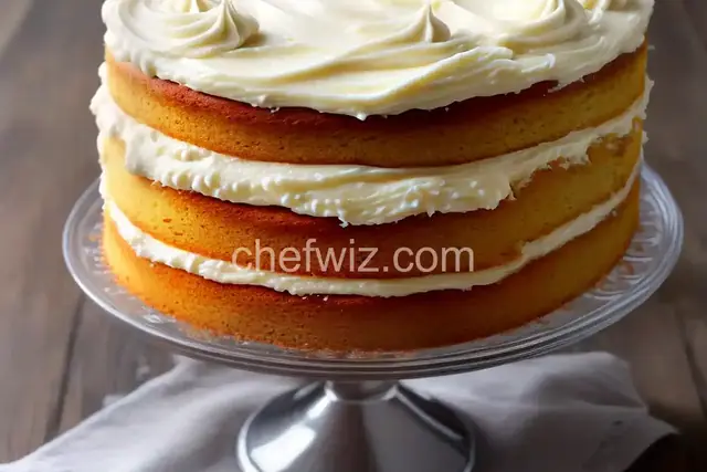 No-Mixer Vanilla Cake With Tangy Cream Cheese Frosting