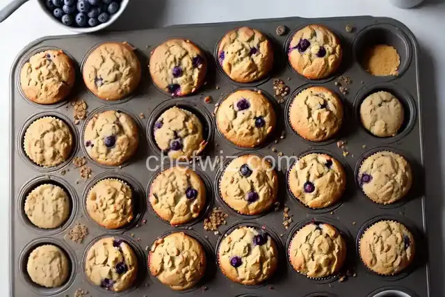 No-Sugar-Added Blueberry and Banana Wheat Muffins