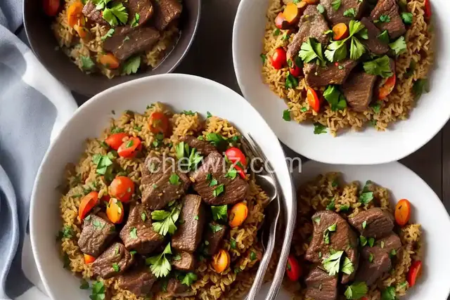 North African Beef and Brown Rice
