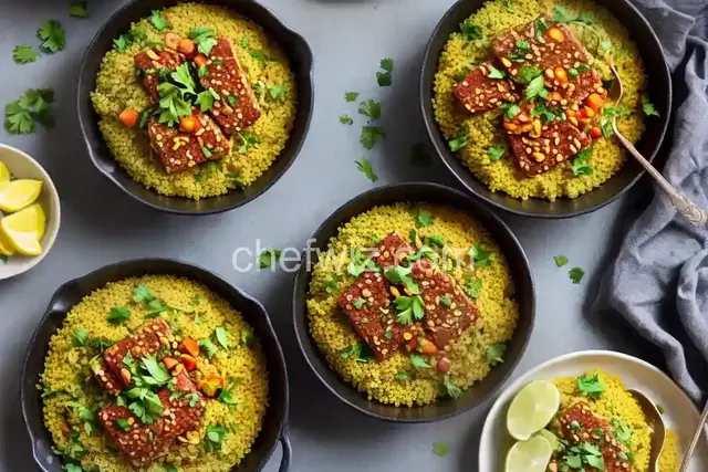 North African Couscous with Tempeh