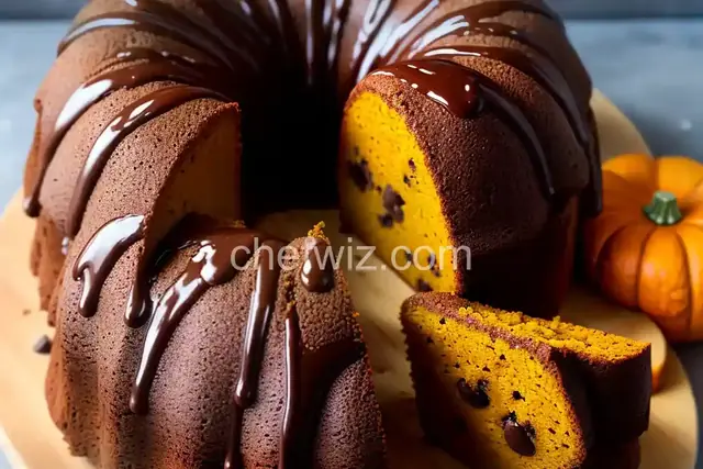 OMG Pumpkin-Chocolate Chip Bundt Cake