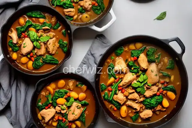 Obe Ata Stew With Chicken and Spinach