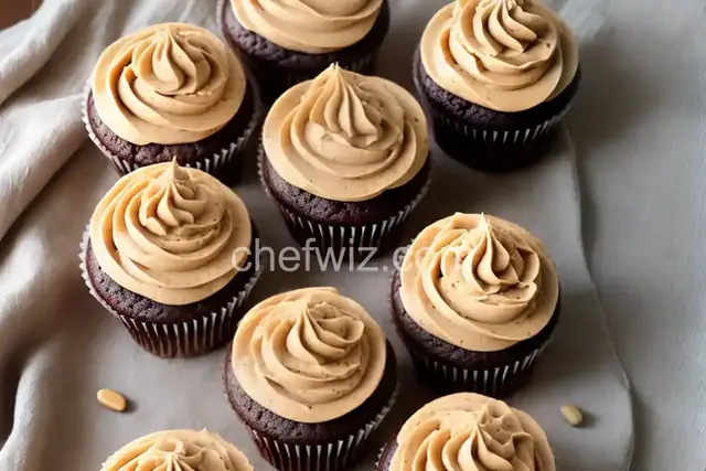 Old-Fashioned Cupcakes with Peanut Butter Frosting