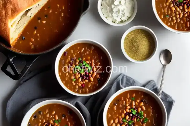 Old-School Bean Soup with Wheat Berries