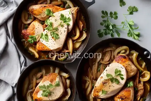Olive Oil–Confit Chicken With Cipolline Onions