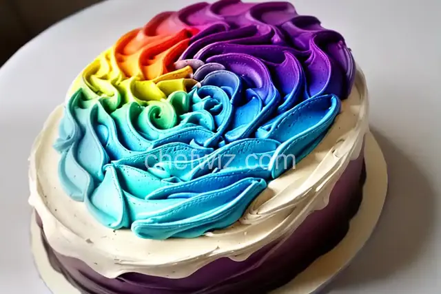 Ombre Wave Shark Cake