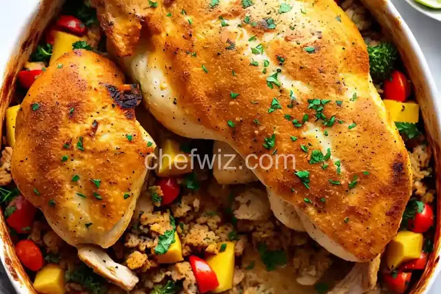 One-Dish Chicken and Stuffing Bake