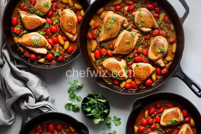 One-Pan Braised Chicken with Soy Sauce and Tomatoes