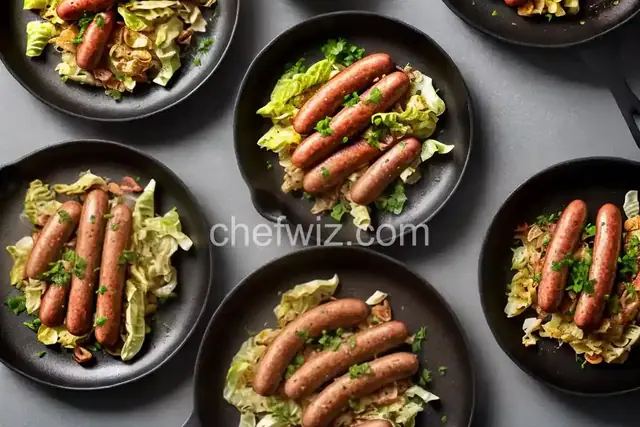 One-Pan Brats and Cabbage
