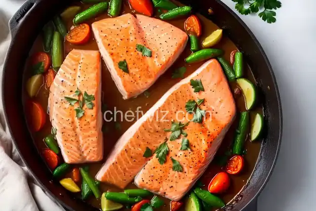 One-Pan Salmon Supper