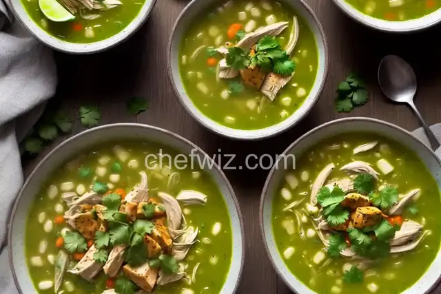 One-Pot Pozole Verde de Pollo (Green Mexican Hominy and Chicken Soup)