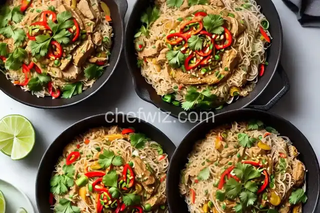 One Pot Thai-Style Rice Noodles