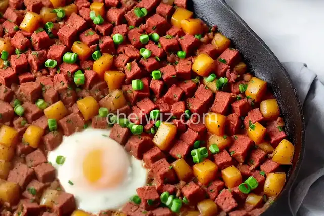One Skillet Corned Beef Hash Breakfast