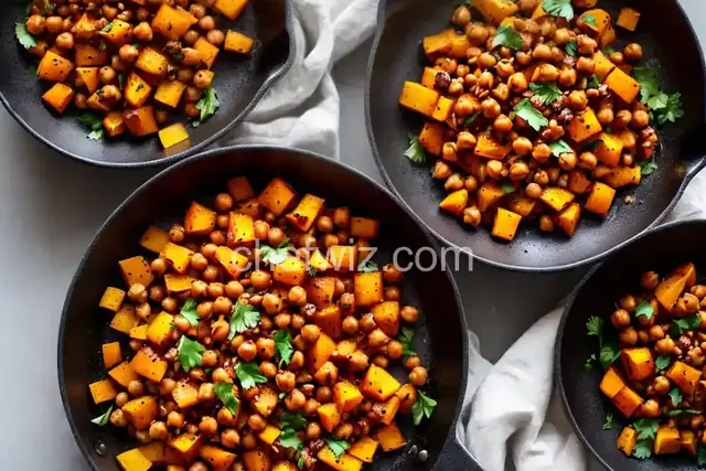One-Skillet Roasted Butternut Squash With Spiced Chickpeas