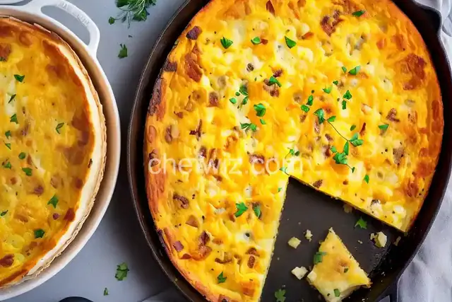 Onion, Ham, and Cheese Frittata