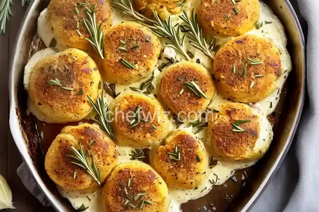 Onions Baked with Rosemary and Cream