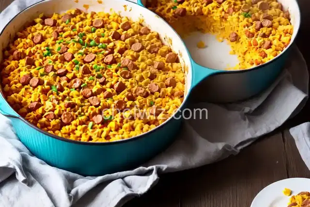 Online Round 2 Recipe - Cheesy Hot Dog Scramble