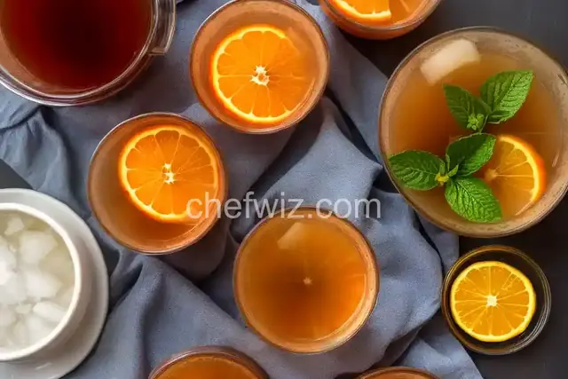 Oolong, Orange, and Whiskey Punch