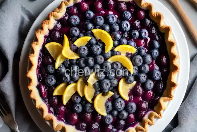 Open-Faced Fresh Blueberry Pie