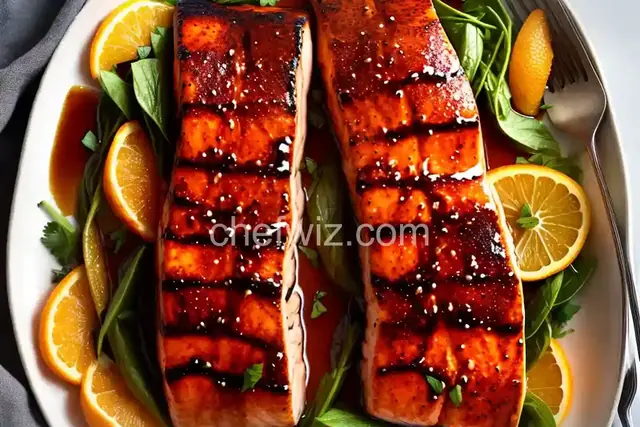 Orange Balsamic Glazed Salmon