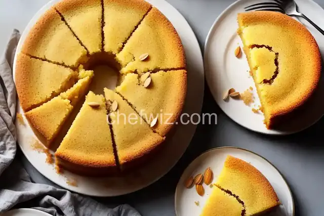 Orange Cake with Semolina and Almonds