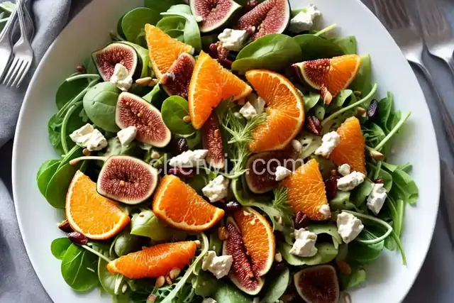 Orange, Fig, and Gorgonzola Salad