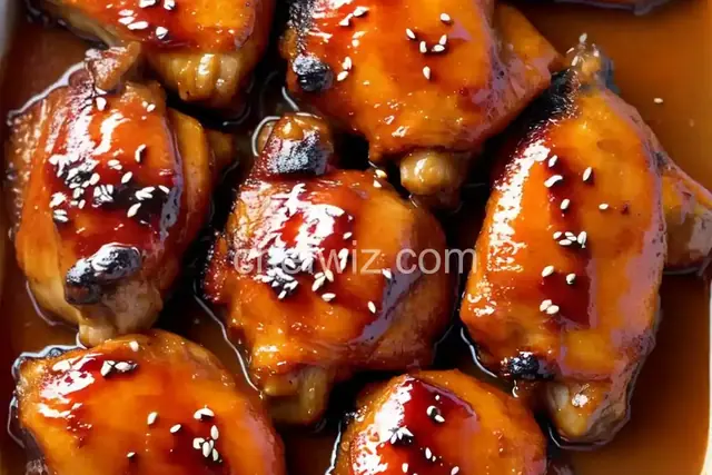 Orange Glazed Chicken Wings