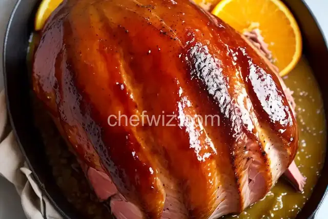 Orange Marmalade Glazed Ham