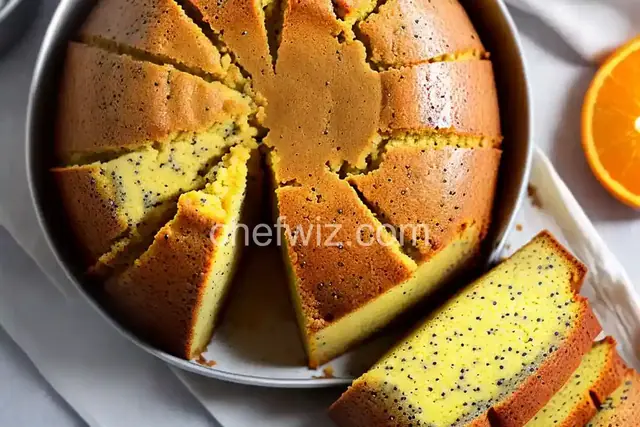 Orange Poppy Seed Pound Cake
