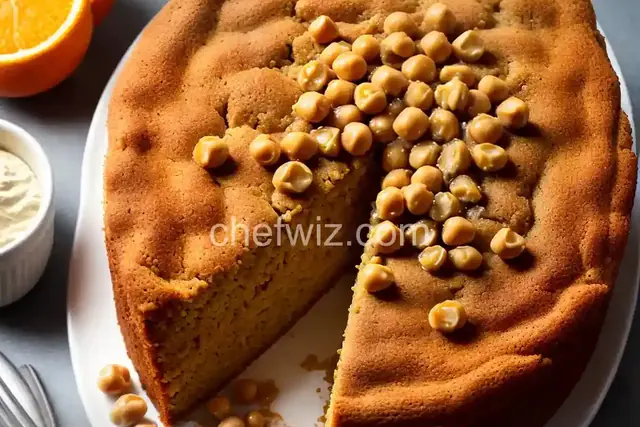 Orange Spice Garbanzo Cake