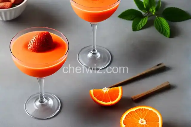 Orange-Strawberry Sorbet
