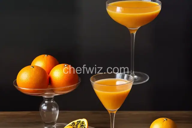 Orange With Passion Fruit Juice